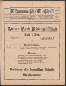 Ostpommersche Wirtschaft, Mai 1926, Nummer 2
