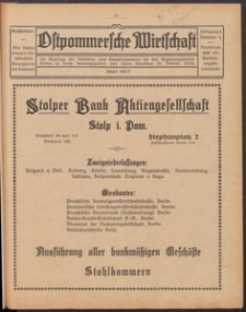 Ostpommersche Wirtschaft, Juni 1927, Nummer 4