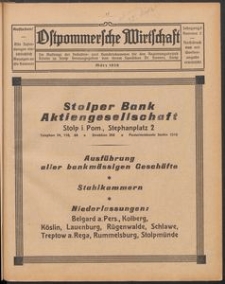 Ostpommersche Wirtschaft, Marz 1928, Nummer 2