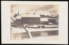 Rzeka w Stolpie - lewy brzeg zimą