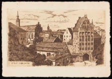 Mill Gate, castle complex and castle church in Stolp