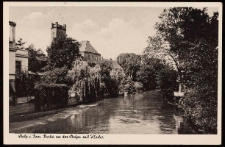 River in Stolp with the former St. Nicholas Church