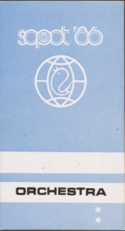 Identyfikator festiwalowy Sopot &rsquo;86 ORCHESTRA