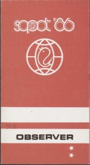 Identyfikator festiwalowy Sopot &rsquo;86 OBSERVER, nr 300