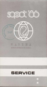 Identyfikator festiwalowy Sopot &rsquo;86 SERVICE