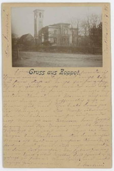 Postcard, Gruss aus Zoppot