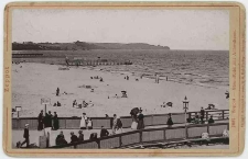 Poczt&oacute;wka fotograficzna, Zoppot &ndash; Strandbild mit Adlershorst