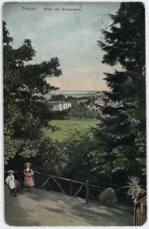 Poczt&oacute;wka, Zoppot. Blick von Stolzenfeis