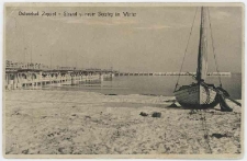 Poczt&oacute;wka fotograficzna, Ostseebad Zoppot &ndash; Strand u. neuer Seesteg im Winter