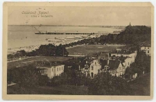 Poczt&oacute;wka fotograficzna, Ostseebad Zoppot. Blick v. Stolzenfeis