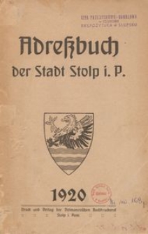 Adre&beta;buch der Stadt Stolp i. P. 1920