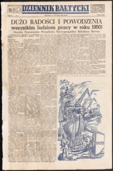 Dziennik Bałtycki, 1950, nr 1