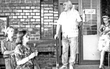 Stefan Morawski in his studio at Armii Krajowej Street in Słupsk