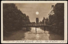 Rzeka z Bramą Młyńską w Stolpie