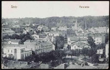 Panorama Stolpu: plac Schradera, browar