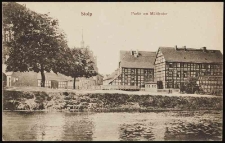 Rzeka w Stolpie, okolice mlyna zamkowego