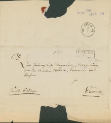 List nadany w Kartuzach do adresata zamieszkującego w Gdańsku