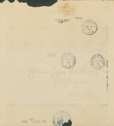 List nadany z Kartuz do Żukowa 22 czrewca 1894 r.