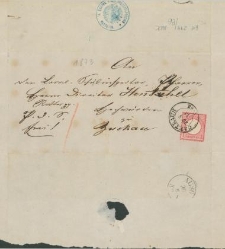 List nadany z Kartuz w 1873 r.