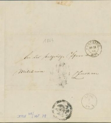 List nadany w Kartuzach 29 listopada 1864 r.