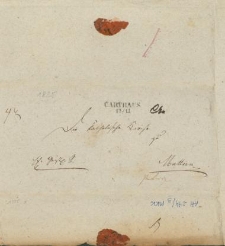 List urzędowy napisany w Gdańsku, 30 października 1825 r.