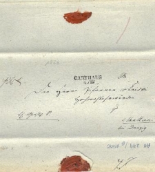 List nadany w Kartuzach w 1826 r.