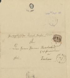 List wysłany przez kartuski sąd 24 kwietnia 1871 r.