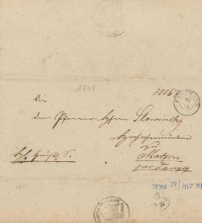 List nadany w Kartuzach w grudniu 1848 r.