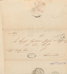 List nadany w Kartuzach w 1857 r.