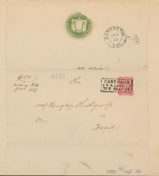 List nadany w Kartuzach 28 września 1883 r.