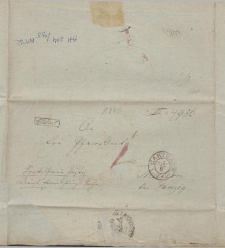 List nadany w Kartuzach 4 czerwca 1845 r.