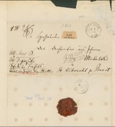 List nadany z Kartuz w 1868 r.