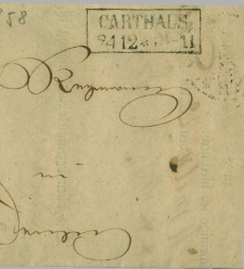 List nadany w Kartuzach 24 grudnia prawdopodobnie 1858 r.