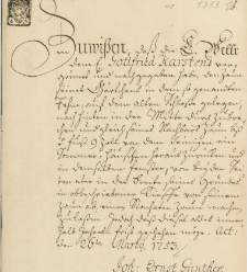 Dokument z dnia 26 marca 1753 r. wystawiony w Gdańsku, z opłatą skarbową