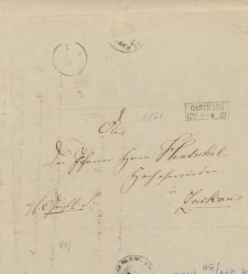 List napisany w Kartuzach prawdopodobnie 14 września 1841