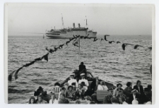 Fotografia czarno-biała &bdquo;m/s GRIPSHOLM" in Zoppot