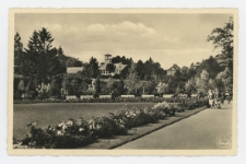 Poczt&oacute;wka czarno-biała &bdquo;Ostseebad Zoppot. Kurpromenadeund Stolzenfels"