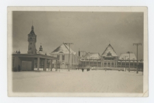 Poczt&oacute;wka czarno-biała, obiegowa, Zoppot Kurhaus