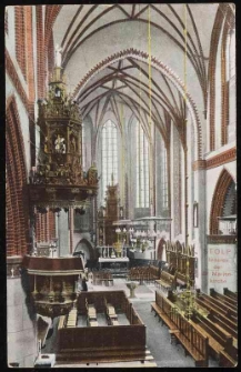 Interior of St. Mary's Church in Stolp