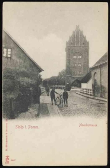 Brama Młyńska i M&ouml;nchstrasse w Stolpie