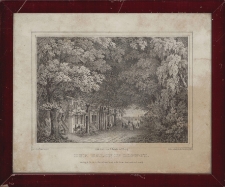 Litografia &bdquo;Widok na Dom Kuracyjny i Zakład Kąpielowy w Sopocie