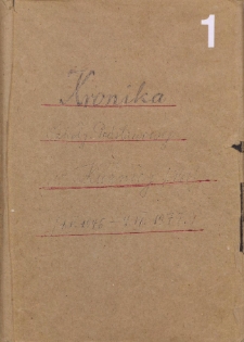 Kronika Szkoły Podstawowej w Kuźnicy 1