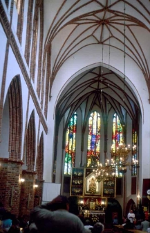 Wnętrze kościoła Najświętrzej Marii Panny w Słupsku