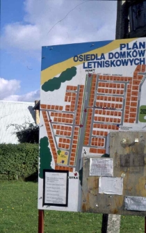 Rowy - mapa osiedla domk&oacute;w letniskowych
