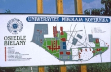 Tablica - osiedle Bielany