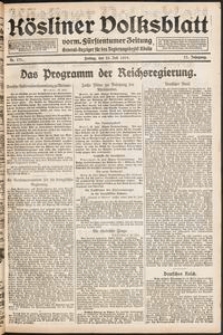 Kösliner Volksblatt [1919-07] Nr. 171