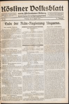 Kösliner Volksblatt [1919-08] Nr. 179