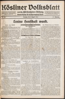Kösliner Volksblatt [1919-08] Nr. 180