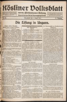 Kösliner Volksblatt [1919-08] Nr. 184