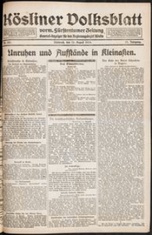 Kösliner Volksblatt [1919-08] Nr. 187